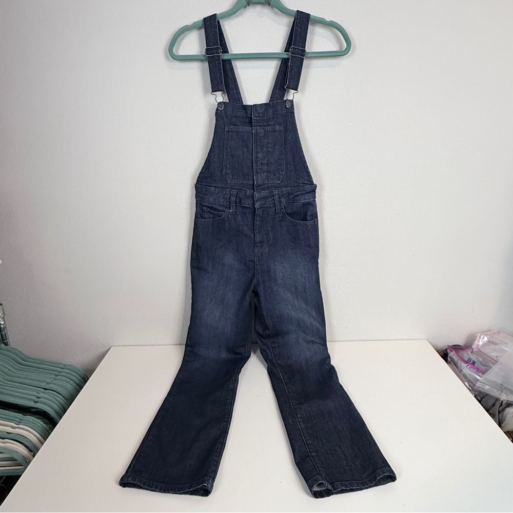 Lucky Brand Bridgette Slim Straight Cropped Denim Overalls 0/25